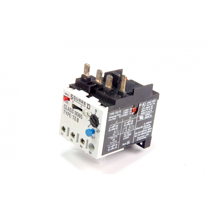 Square D - 9065TE8 - Relay, Thermal Overload. Series A.