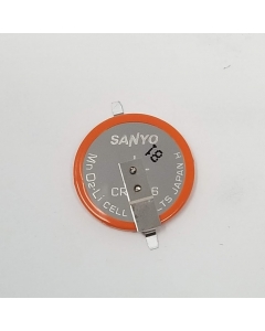 Sanyo - CR2016-TT1B - Battery accessories. 3V 80mAh Lithium Coin Cell with Tabs.