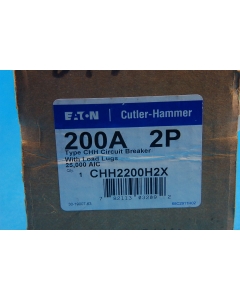 CUTLER-HAMMER - CHH2200H2X - Circuit Breaker. 2P 200Amp 240VAC 50/60Hz.